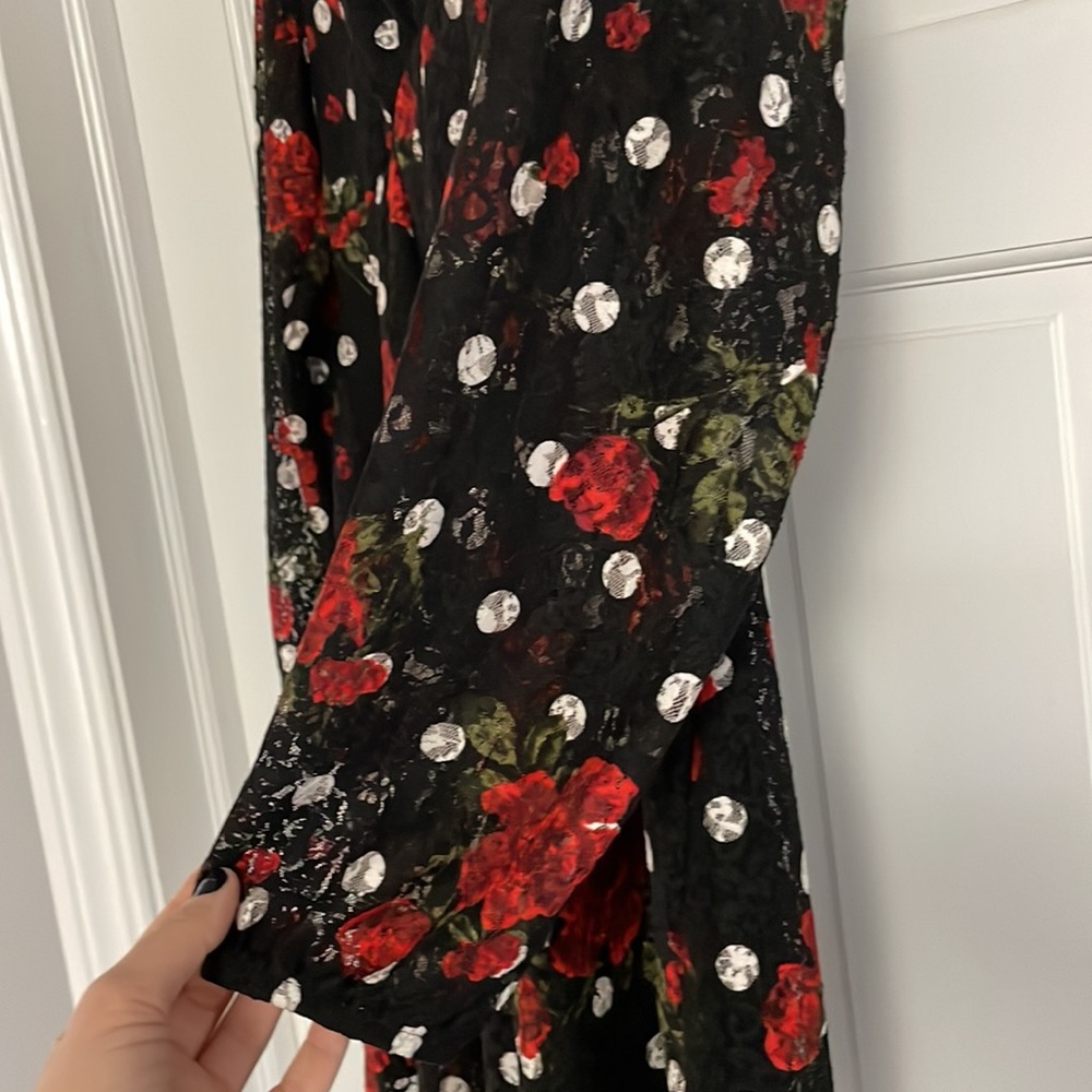 Zara lace rose print dress - Picture 2 of 6